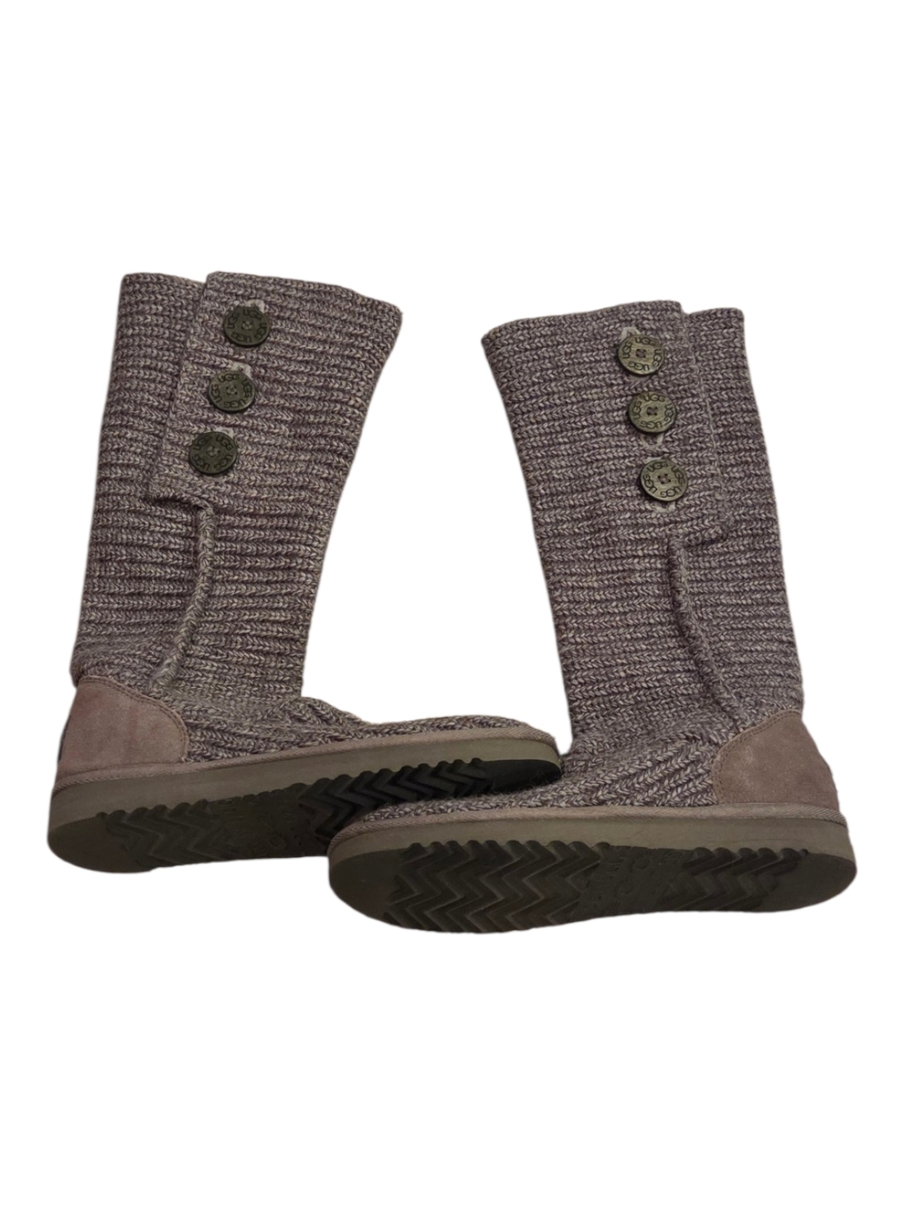 UGG Knit Buttons Boots